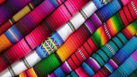 Vibrant Mexican Textile Patterns wallpaper