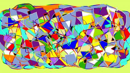 Mosaic effects. 2021 wallpaper