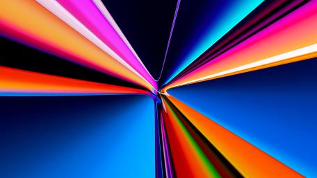 Neon Burst of Digital Abstraction wallpaper