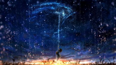 Enchanted Night Sky Adventure wallpaper