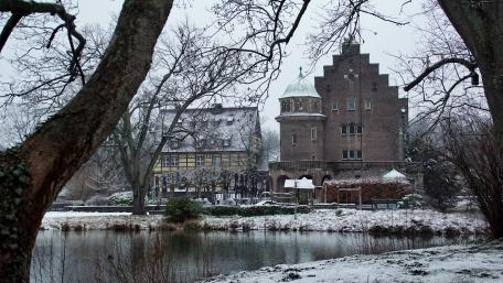 Gladbeck in the snow wallpaper