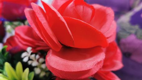 Artificial flowers wallpaper