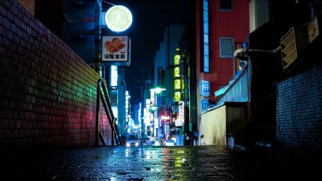 Alley of Tokyo wallpaper