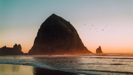 Haystack Rock wallpaper