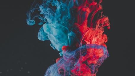 Dance of Contrasts in Smoke wallpaper