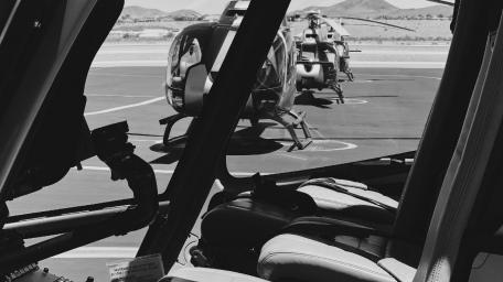 Silent Flight in Monochrome Layers of History and Technology wallpaper