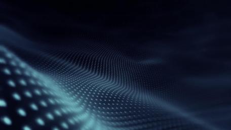 Mesmerizing Blue Waves of Light wallpaper