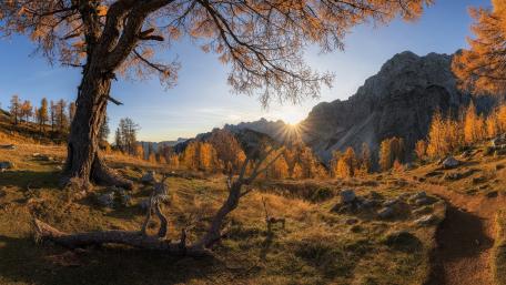 Julian Alps at fall wallpaper