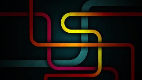 Colorful Interwoven Lines in Abstract Art wallpaper