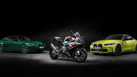 BMW Power Trio in Green and Yellow wallpaper