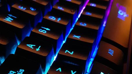 Glowing Keys of Digital Communication wallpaper