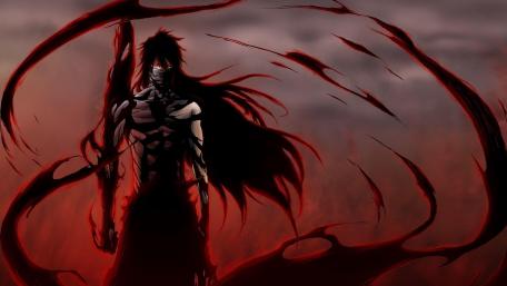 Mysterious Masked Figure with Red Eyes wallpaper