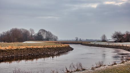 Lonely river in Germany wallpaper