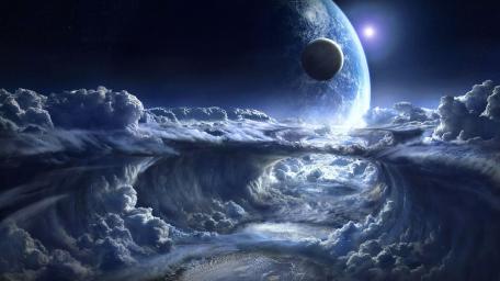 Mystical Space Gateway Among the Stars wallpaper