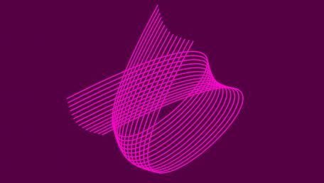 Dynamic Purple Lines in 3D Space wallpaper