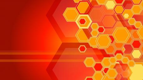 Hexagonal Radiance wallpaper