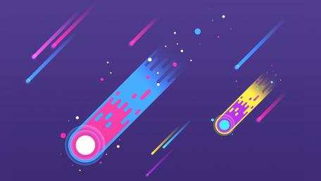 Comet design wallpaper