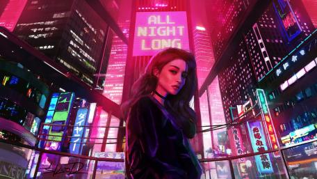 All night long wallpaper