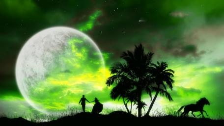 Romantic fantasy art wallpaper