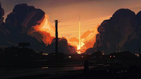 Rocket wallpaper