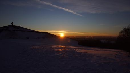 Sunrise in the Ruhr area wallpaper