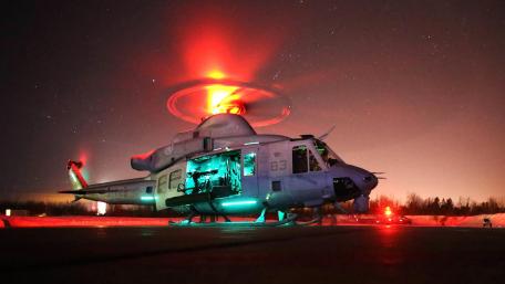 Helicopter Night Ops wallpaper