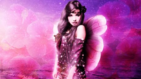 Purple fairy wallpaper