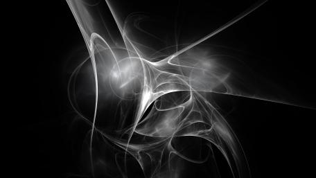 Veil of Ethereal Smoke in Monochrome 4K Art wallpaper