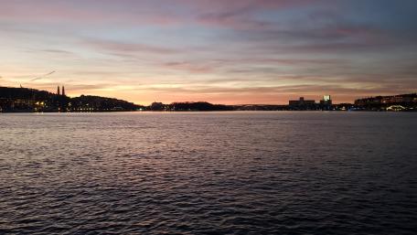 Sunset in Stockholm wallpaper
