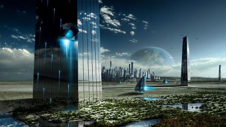 Future city wallpaper