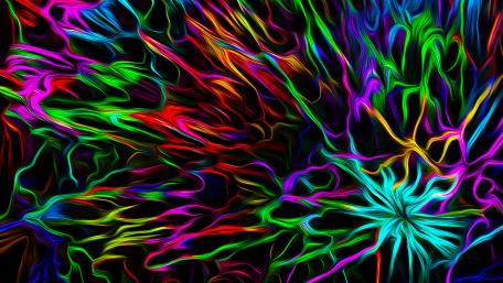 Vibrant Neon Flow wallpaper