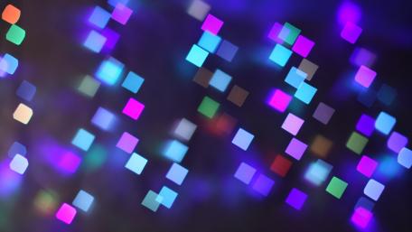 Neon Square Symphony in Purple and Blue wallpaper