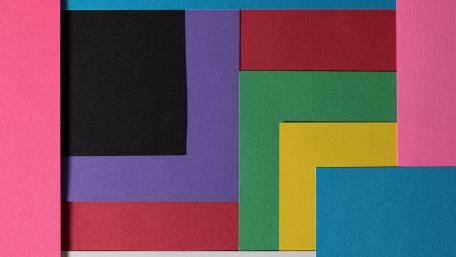 Colorful Geometric Harmony of Simplicity wallpaper
