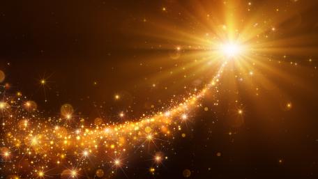 Golden Sparkle Radiance Explosion wallpaper
