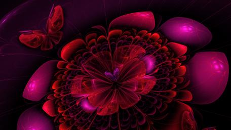 Glowing Petals of Imagination wallpaper