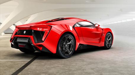 Red Lykan HyperSport Elegance wallpaper
