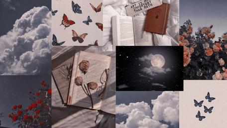 Butterfly Dreams and Floral Whispers wallpaper