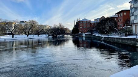 Winter Serenity in Norrköping Sweden wallpaper