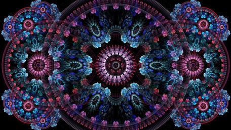 Psychedelic Mandala Fractal Artwork wallpaper