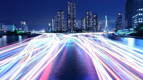 City Lights Symphony in Motion wallpaper