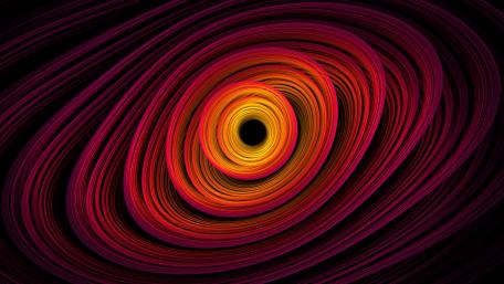 Vibrant 3D Fractal Circles in Motion wallpaper