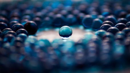 Blue marbles wallpaper