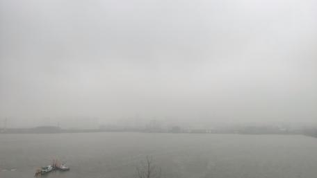 City in the mist wallpaper