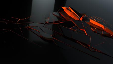 Dark Abstract Chaos in Red and Black wallpaper