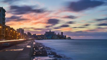 Havana city during dawn wallpaper