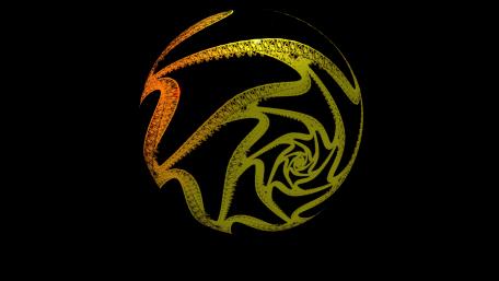 Golden sphere wallpaper