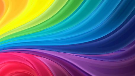 Vibrant Waves of Rainbow Colors wallpaper