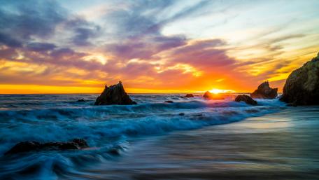 Malibu beach wallpaper