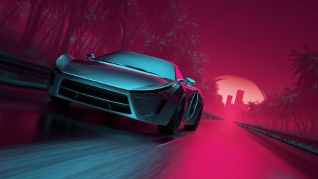 Neon Car wallpaper