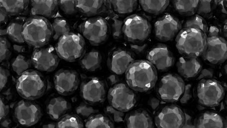 Sculpted Elegance in Monochrome Three-Dimensional Design wallpaper